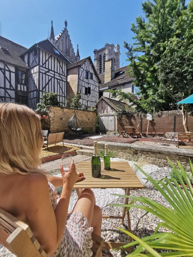 Le Papillon De La Cathedrale - Calme - Jardin - Wifi Appartement Troyes Buitenkant foto